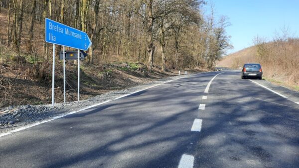 S-au finalizat lucrările de modernizare pe încă 8 kilometri din Culoarul rutier Mureș Nord
