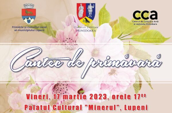 ”Cântec de primăvară”, recital folcloric la Palatul Cultural din Lupeni