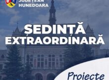 Ședință extraordinară la Consiliul județean Hunedoara