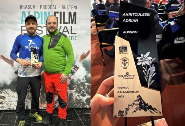”Trofeul Gala Muntelui”, o nouă recunoaștere pentru alpinistul Adrian Ahrițculesei
