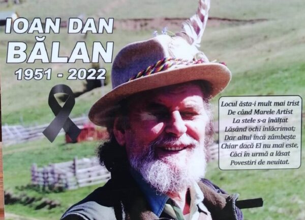 Amintirea lui Ioan Dan Bălan pe Valea Tăii, la izvorul de la Lunca Florii