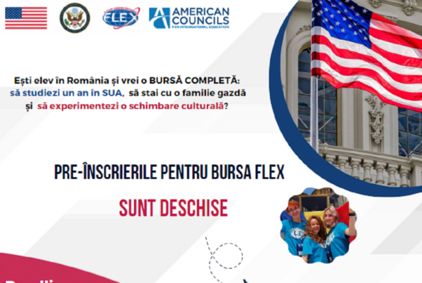 Bursele Future Leaders Exchange Program (FLEX), programul prin care liceenii români pot studia un an de liceu în SUA