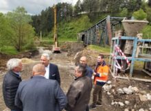 Au început lucrările la construirea noului pod rutier peste Jiu la Petrila