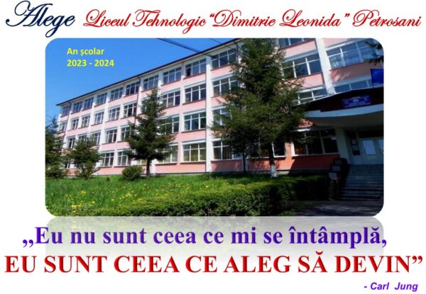 Ești absolvent de gimnaziu în Valea Jiului? Fii meseriaș! Alege Liceul Tehnologic „Dimitrie Leonida” din Petrosani”
