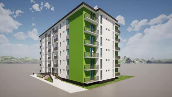 La Lupeni a început construcția unui nou bloc de locuințe sociale