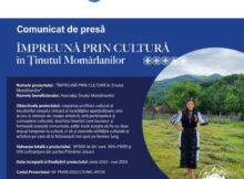 Comunicat de presă / „ÎMPREUNĂ PRIN CULTURĂ în Ținutul Momârlanilor”, un proiect necesar dinspre trecut spre viitor