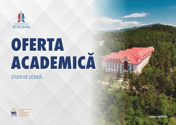 Specializări propuse de Universitatea din Petroșani, la Facultatea de Științe, pentru înscrierea în anul universitar 2023-2024