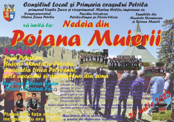 Invitație la nedeia de la stâna din Poiana Muierii
