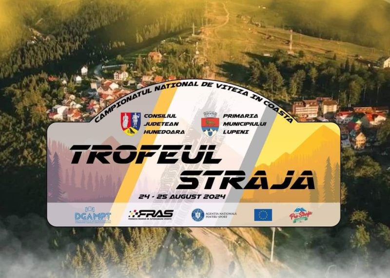 Raliul automobilistic ”Trofeul Straja” revine la Lupeni cu o nouă ediție, în 23-25 august 2024