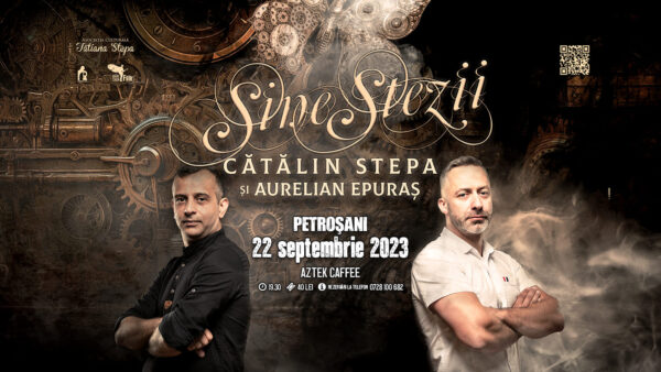 Turneul național ”Sinestezii 2023” al artiștilor Cătălin Stepa și Aurelian Epuraș debutează, pe 22 septembrie, la Petroșani