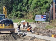 Lucrări avansate la podul de legătură cu centura orașului Petrila