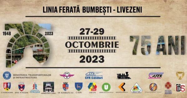 Răsună Valea, la 75 de ani de la inaugurarea liniei ferate Bumbești-Livezeni