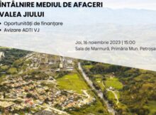 ADTI Valea Jiului, întâlnire cu mediul de afaceri local pe tema finanțării europene a firmelor