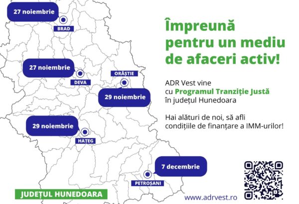 Programul Tranziție Justă, prezentat în județul Hunedoara