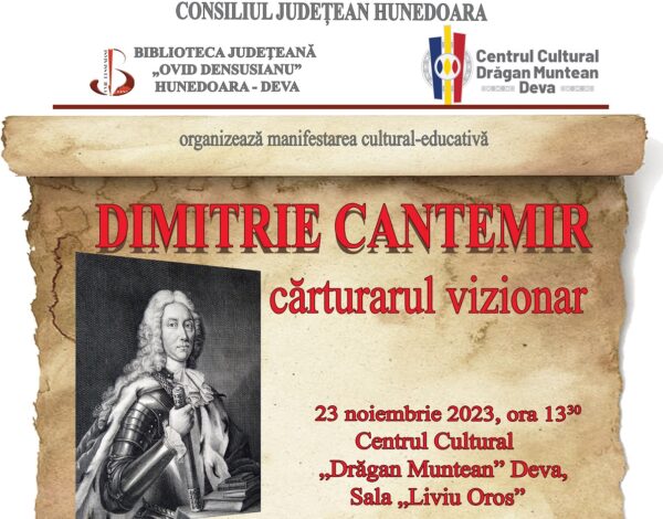 Biblioteca județeană ”Ovid Densușianu” marchează Anul Cultural Dimitrie Cantemir
