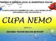 ”Cupa Nemo” la natație găzduită la Bazinul de înot de la Vulcan