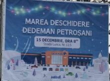 Dedeman deschide vineri, 15 decembrie 2023, magazinul de la Petroșani