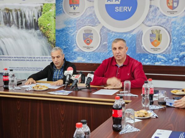 Recepție finală la Apa Serv pentru contractul de investiții în reabilitarea și extinderea rețelelor de apă și canalizare în orașul Uricani