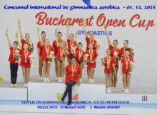 Rezultate de excepție ale sportivelor din Petroșani la competițiile de gimnastică aerobică de anvergură de la București
