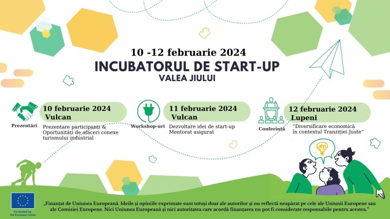 La Vulcan și Lupeni se pun bazele primului incubator de Start-Up din Valea Jiului