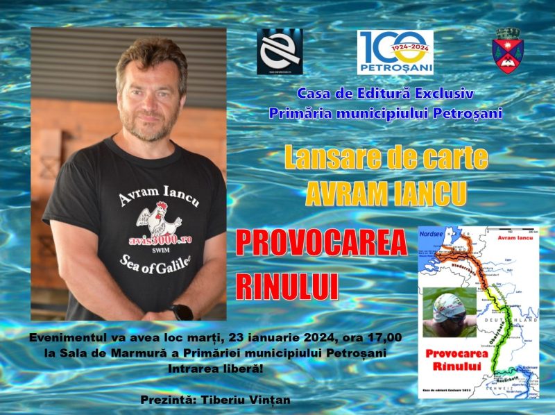 Cartea ”Provocarea Rinului” de Avram Iancu va fi lansată la Petroșani