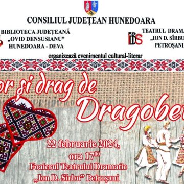 Recital de poezie și folclor, cu ”Dor și drag de Dragobete”, organizat de Biblioteca județeană ”Ovid Densușianu”  la Petroșani