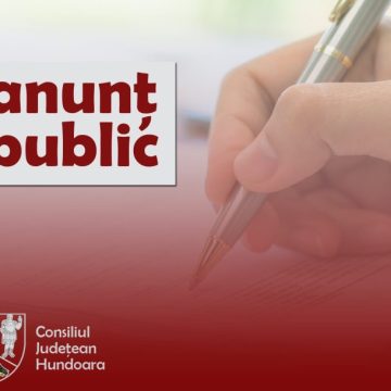 anunt public Consiliul județean Hunedoara / Anunţ privind dezbaterea publică a Planului de menţinere a calităţii aerului în judeţul Hunedoara