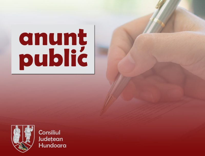 anunt public Consiliul județean Hunedoara / Anunţ privind dezbaterea publică a Planului de menţinere a calităţii aerului în judeţul Hunedoara