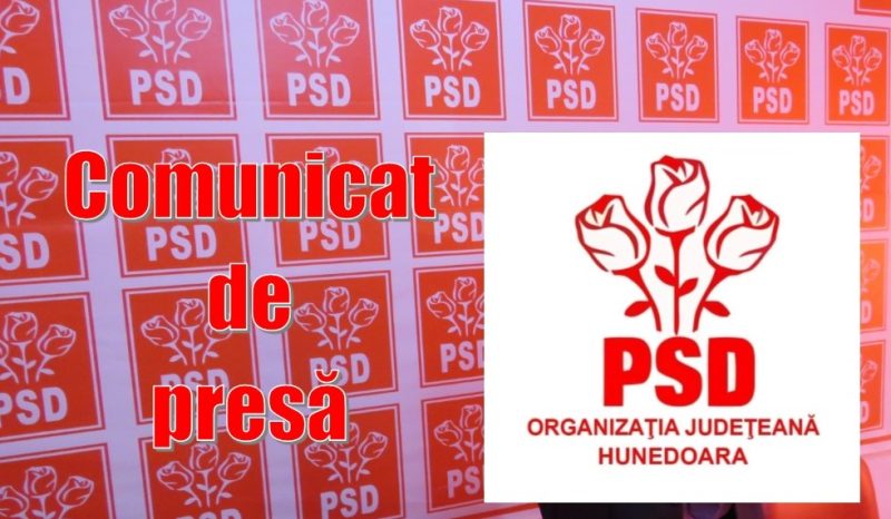 Organizația județeană PSD Hunedoara ia poziție față de acțiunile AUR