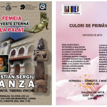 Mărțișoare artistice la galeria de artă ”Iosif Tellmann” din municipiul Lupeni