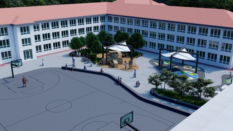 Mini-campus școlar ca-n filme la Școala gimnazială nr. 2 din Lupeni