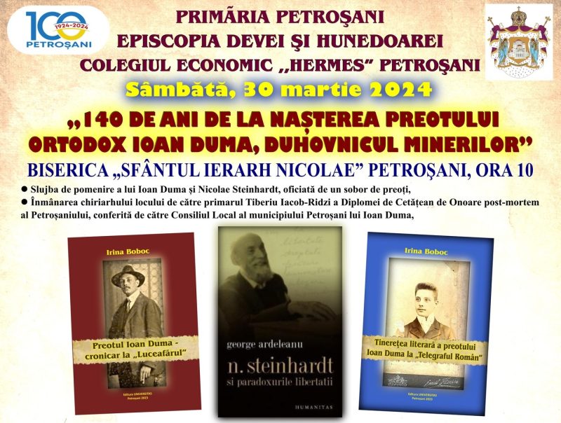 Conferințe duhovnicești și lansări de carte la Biserica ”Sf. Ierarh Nicolae” din Petroșani