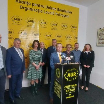 Cristian Cațan, liderul din fruntea echipei de AUR pentru alegerile locale de la Petroșani