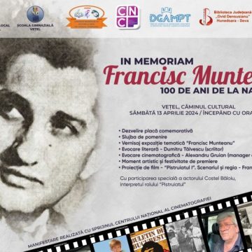 Francisc Munteanu, creatorul filmului de succes ”Pistruiatul”, va fi omagiat la Vețel