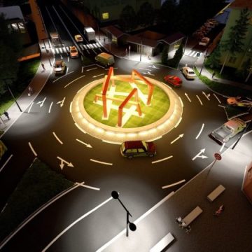 Au început lucrările la noul sens giratoriu din municipiul Lupeni