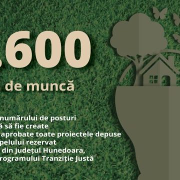 Proiecte în valoare totală de aproape 2,2 miliarde de lei, depuse în cadrul apelului rezervat IMM-urilor din județul Hunedoara, prin Programul Tranziție Justă