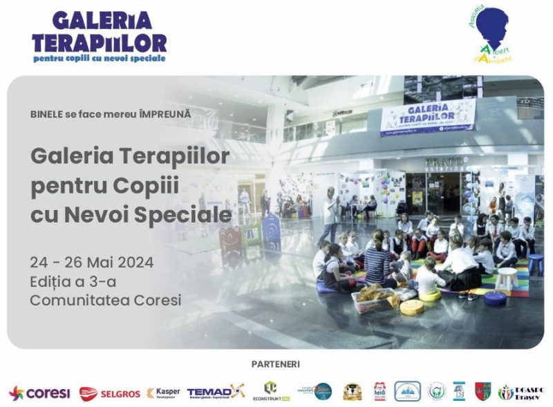 Galeria terapiilor, ediția a 3-a la Brașov: inspirație pentru șansa copiilor cu nevoi speciale