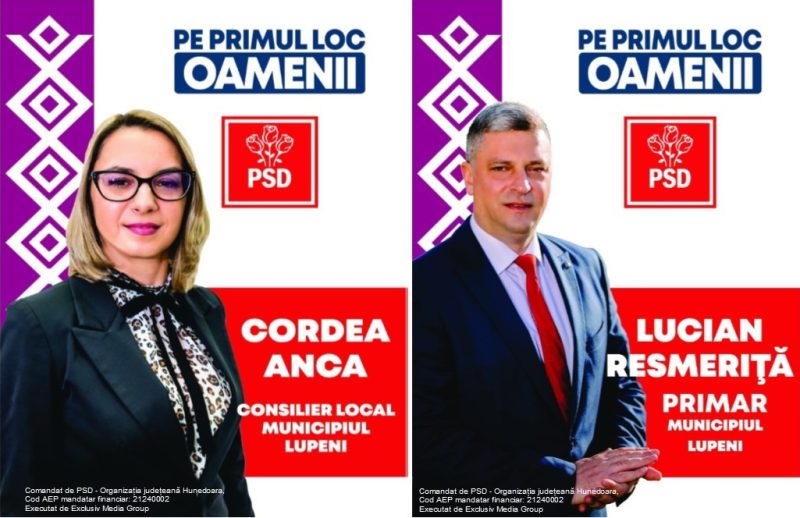 Profil de candidat pentru Consiliul local al PSD Lupeni: CORDEA ANCA ELENA