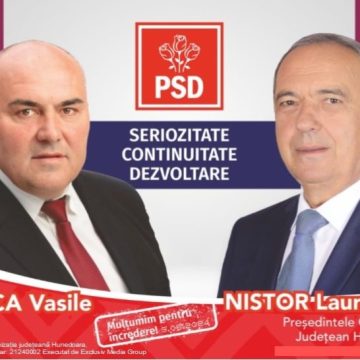 Primarul Vasile Jurca recomandă petrilenilor votul pentru Laurențiu Nistor-Președinte al Consiliului județean Hunedoara