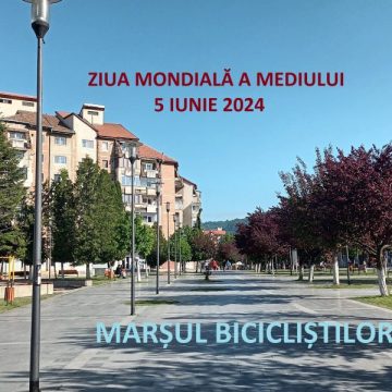 Marșul bicicliștilor, de Ziua Mediului la Petroșani