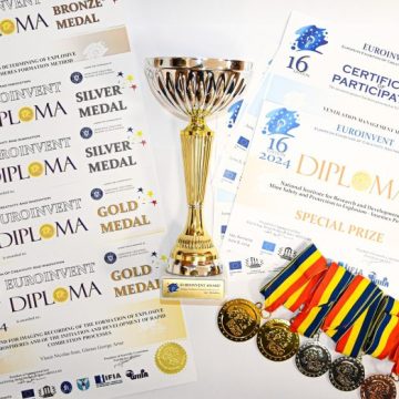 Proiectele de cercetare și inventică ale specialiștilor INCD-INSEMEX Petroșani, premiate la Expoziția Europeană de Creativitate și Invovație EUROINVENT 2024