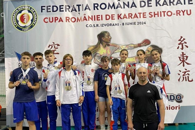 CS Poli Karate Petroșani, locul 2 în clasamentul pe cluburi la Cupa României de Karate Shito Ryu