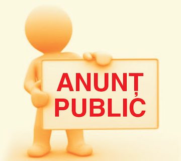 Primăria municipiului Vulcan / Anunț public
