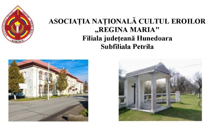 Petrila marchează aniversarea unui deceniu de activități privind ”Cultul Eroilor”, sub egida filialei locale ANCERM