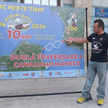 „Crăișorul Apelor” Avram Iancu a pornit în aventura anului 2024: dubla traversare înot a Canalului Mânecii