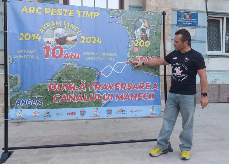 „Crăișorul Apelor” Avram Iancu a pornit în aventura anului 2024: dubla traversare înot a Canalului Mânecii