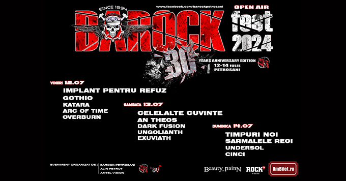 Regal de rock la ediția aniversară a Festivalului ”BarockFest” de la Petroșani