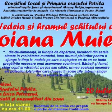 Sâmbătă, 20 iulie 2024 momârlanii își dau întâlnire la Nedeia și Hramul Schitului Sfântul Ilie din Poiana Muierii