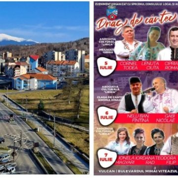 Week-end cu trei zile de ”Drag de cântec românesc” la Vulcan