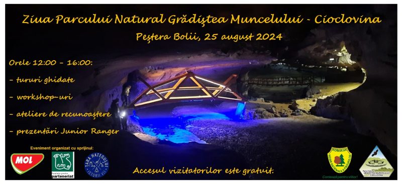 Acces gratuit în Peștera Bolii de ziua Parcului Național Grădiștea Muncelului-Cioclovina